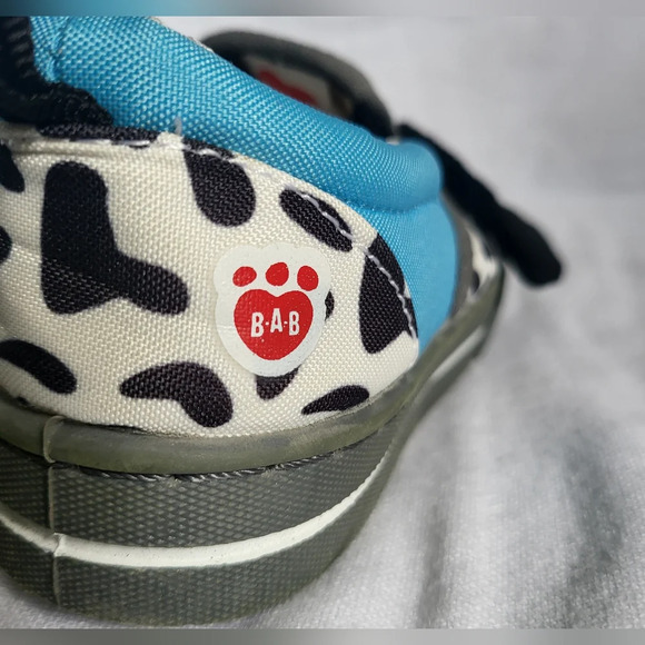 NWT Build-A-Bear Workshop Dalmatian Embroidered Puppy Slip-On Shoes‎ Size 11 - Picture 6 of 11